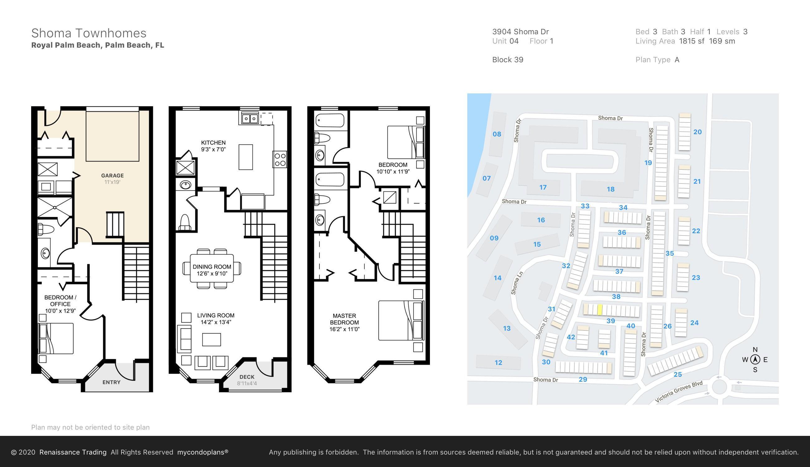 SHOMA TOWNHOMES AT ROYAL PALM BEACH CONDO - Residential