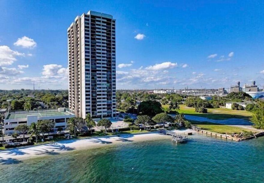 COMPLETELY RENOVATED 2/2 ON INTRACOASTAL. PREFERRED SOUTHEAST VIEW. BREATHTAKING VIEW OF OCEAN & INTRACOASTAL.MOVE IN OR RENT RIGHT AWAY!NEW APPLIANCES. SHUTTERS.2 PKG SPOTS & STORAGE. RESORT STYLE AMENITIES.ONLY BUILDING IN PALM BEACH COUNTY WITH PRIVATE BEACH.NEW CONSTRUCTION STARTING A FEW BLOCKS AWAY FOR OVER 3.5 MILLION.SPACIOUS BALCONY. WASHER/DRYER IN UNIT.PRIVATE BEACH/DAYDOCK, SALT WATER HEATED POOL.STATE OF THE ART FITNESS CENTER.TIKI HUT AND BEACHSIDE BBQ.MANNED GATE AND LOBBY. CABLE, HIGH SPEED INTERNET & WATER INCLUDED IN MAINTENANCE.ONE PET ALLOWED. NEAR FABULOUS SHOPS, RESTAURANTS, DOWNTOWN WPB, PB ISLAND, NORA DISTRICT & PBIA