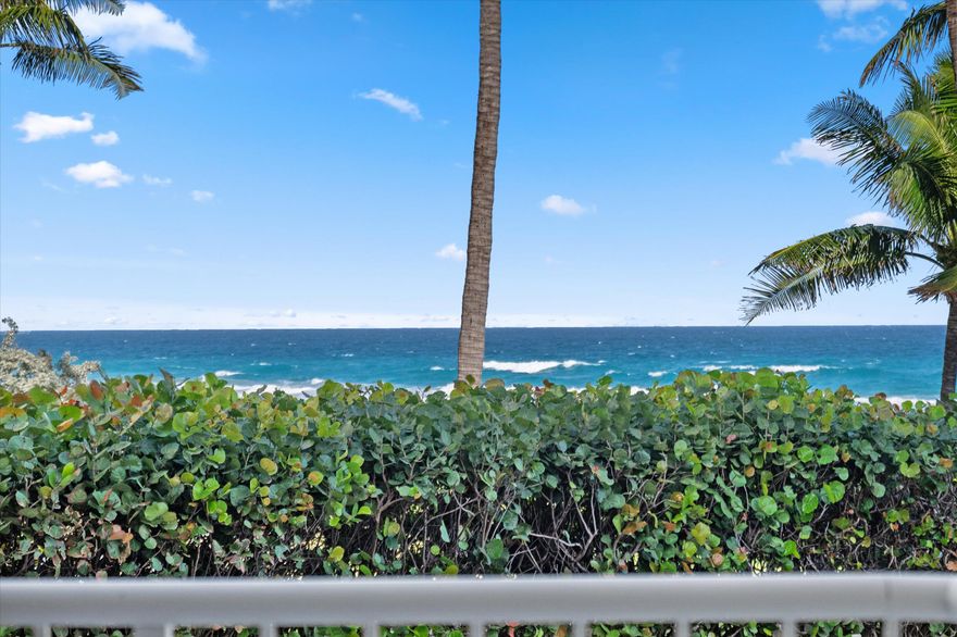 Completely reimagined by renowned designer Helen Bergin, this 5,000+ sq. ft. residence is finished to the highest standards and set within Palm Beach's most prestigious south-end building. A private elevator opens directly into the home, unveiling sweeping ocean views, soaring ceilings, and an expansive open floor plan ideal for both grand entertaining and everyday living. 

The 4-bedroom residence, including a den/office for added flexibility, features a chef's kitchen, a luxurious primary suite with dual walk-in closets and a spa-like bath. Another highlight is the private, air-conditioned beach cabana, complete with its own bath and kitchenette.