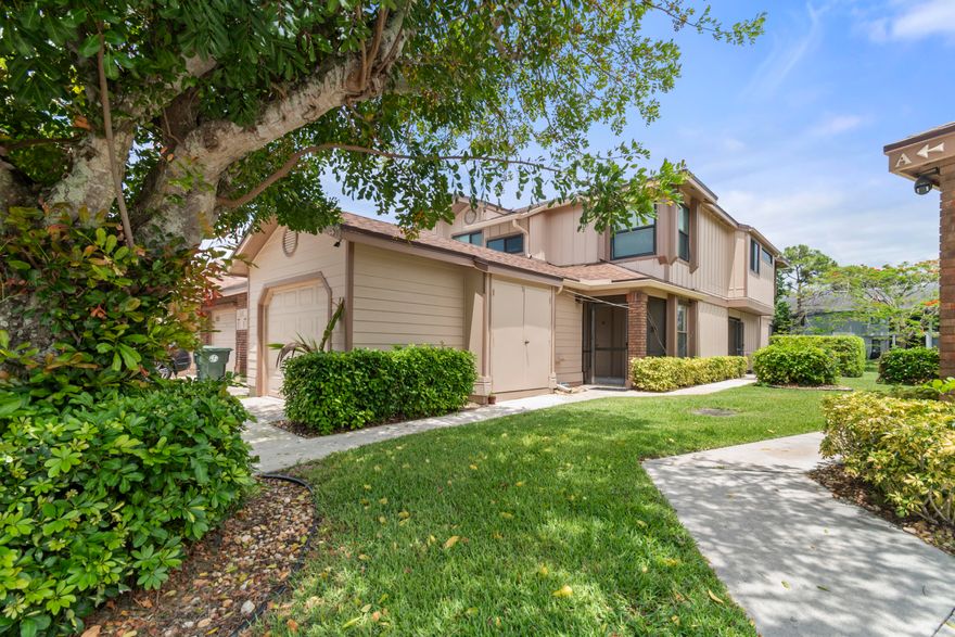 Experience the perfect blend of style and convenience in this beautifully updated,  3-bed, 2-bath lake front condo in the highly desirable River Bridge location. This "all-ages" residence has been completely refreshed, offering you the exciting opportunity to be the very first to live in a home where everything is brand new. The interior features crisp white shaker cabinets paired with stunning quartz countertops in the kitchen, and modern, gray wood-plank style flooring throughout. Bathrooms have been renovated with pristine whites and grays. HOA fees include water, cable TV, high-speed fiber internet, building insurance, exterior maintenance, and full-time security. Residents enjoy heated pools, fitness centers, multi-purpose rooms, billiards, tennis, pickleball, basketball, MORE... shuffleboard, Bocce, and ping pong. Relax in one of several heated pools including the main pool, south pool, kiddie pool, or the spa/jacuzzi. The home is located near top schools making it an ideal choice for those prioritizing education and a quality neighborhood feel. Every inch of this space has been thoughtfully updated to be functional, fresh, and move-in ready. Interior photos include AI-generated concepts showing potential furniture layouts. Property sold as-is; see original photos for current condition."