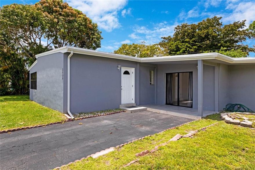The one you have been waiting for.  See 3D TOUR. Large four bedroom family home with an office or other space on large lot.  Sought after Riverland Village has great schools & a preferred location.  Full renovation with permits include  new kitchen with quartz counter tops, tiled back splash, stainless steel appliances, chefs island, recessed lighting & more. Large open kitchen & living area with vaulted ceilings. New flooring though out. New bathrooms include new fixtures, tile & lighting.  Large bedrooms with vaulted ceilings. Ample storage space & many closets. Large Master with two closets. Spare room for office/storage.  Ideal location close to downtown Fort Lauderdale & the Beaches, Airport, Port, shopping, casinos & major through fares. Fruit Trees in larger lot. No HOA Fees.