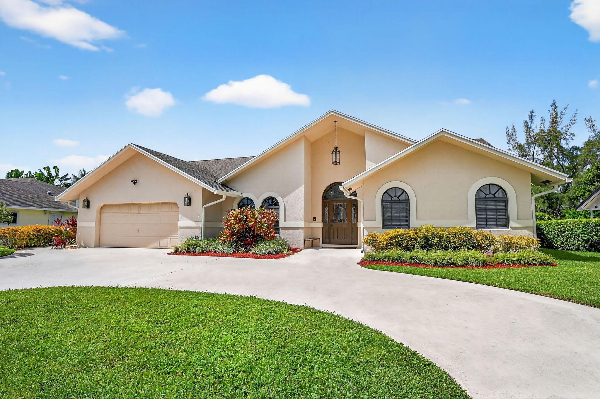 Welcome home to this stunning 3 bedroom, 2.5 bath pool home sitting on 1/3 acre in the exclusive 24/7 guard-gated community of Cypress Creek. The heart of the home is the brand-new, custom kitchen, featuring premium amenities like soft-close drawers, a custom pantry, a 48'' built-in refrigerator, induction stove, a large island, an oversized beverage fridge, and a dedicated coffee bar for your morning ritual. Enjoy seamless living with an open floorplan, vaulted ceilings, a fireplace, and a convenient wet bar - ideal for daily living and entertaining. Step outside to your private retreat, where the resurfaced pool now boasts a new saltwater system and pump, ensuring refreshing dips on hot summer days.