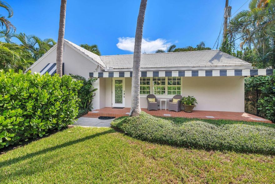 Nestled within the picturesque enclave of Historic El Cid, this charming one-story home offers the epitome of Florida living. With three bedrooms in the main house, soaring beamed ceilings, full hurricane impact windows, and a separate guest cottage, this property embodies a harmonious blend of historic character and modern comfort. As you approach the residence, you'll be captivated by the lush landscaping that envelops the entire +/- 10,000sqft lot and private pool. Towering palms and verdant tropical foliage create a private oasis. Upon entering the main house, you're greeted by the warmth of natural light filtering through the hurricane impact windows. The spacious living area boasts soaring beamed ceilings that exude a sense of airiness and grandeur. The House is NON-CONTRIBUTING