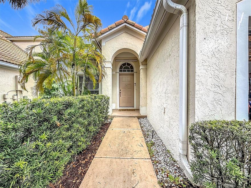Beautiful 3 beds, 2 bath single-family in the desirable Woodside Community with low HOA of only $125. Features new roof, AC, water heater, appliances & more. Bright open layout with updated finishes and 2-car garage. Prime Coral Springs location near schools, shopping, parks & highways. Move-in ready! The house is truly a gem for a small family to raise the children or for the investors.