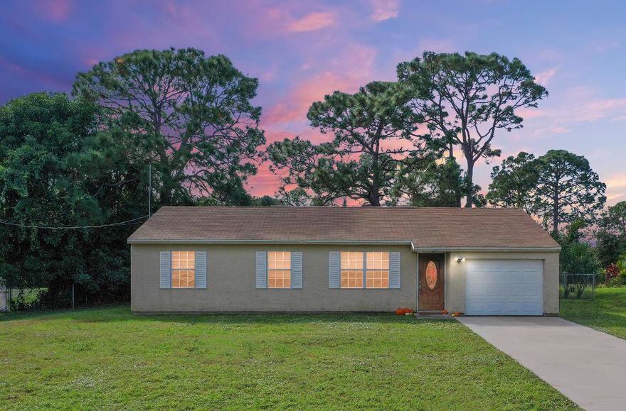 3BD/2BA/1CG features a functional stacked bedroom layout, a bright main living area, city water and sewer services, and a 2019 A/C. Its appeal is enhanced by the privacy provided by the rear canal and large fenced private yard. Peaceful location with exceptional convenience near shopping, schools, and major medical facilities, makes it highly desirable. Tennant occupied through June, 2026.