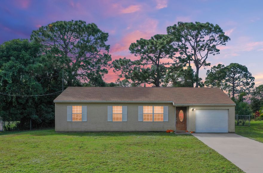 3BD/2BA/1CG features a functional stacked bedroom layout, a bright main living area, city water and sewer services, and a 2019 A/C. Its appeal is enhanced by the privacy provided by the rear canal and large fenced private yard. Peaceful location with exceptional convenience near shopping, schools, and major medical facilities, makes it highly desirable. Tennant occupied through June, 2026.