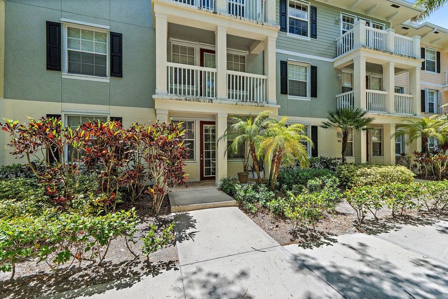 First-floor 1 bedroom condo in Abacoa, Jupiter FL offering a low-maintenance layout, partial impact windows, and walkable access to dining, shopping, and entertainment. This ground-level unit presents an ideal opportunity for a primary residence, seasonal escape, or investment in one of Jupiter's most desirable communities. Inside, the layout is simple, functional, and easy to live in. The main living space flows naturally into the kitchen and dining area, creating an open feel without wasted space. A mix of laminate and tile flooring adds comfort and practicality, while the spacious bedroom and full bath provide a flexible setup for everyday living or rental potential. Partial impact windows add an extra layer of protection and efficiency, bringing peace of mind where it matters Set in the heart of Abacoa, this location delivers the lifestyle buyers are searching for. Enjoy easy access to Roger Dean Stadium, local restaurants, coffee shops, and year-round community events, along with nearby golf, parks, and scenic walking trails. Just minutes to Jupiter's beaches, top-rated schools, and major roadways, this condo offers the perfect balance of convenience, lifestyle, and long-term value.