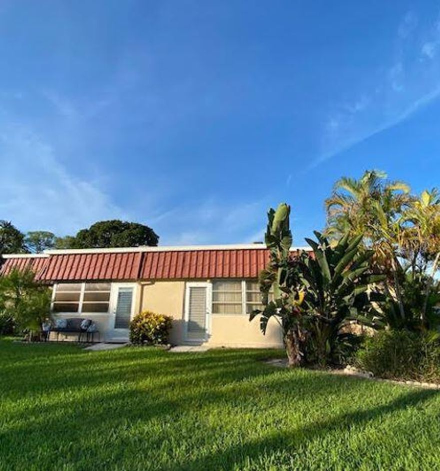 Beautiful, bright, 2 bedroom/2 bath corner villa unit, perfectly situated in the serene 55+ Covered Bridge community. Available for Seasonal or Annual Lease. Polished tile throughout, new fans with lights just installed, and Florida room with views.  Modern washer and dryer in unit. Private reserved parking spot directly in front. Ideally located near the clubhouse with 2 pools, lake, tennis and walking paths. 1st/last/security with RentSpree screening required.