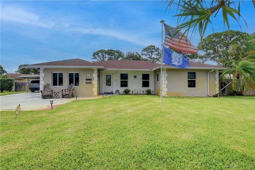 Welcome to this spacious updated double corner lot home located in a non-HOA community. Bring all your toys. This home is an entertainer's dream home with all the perfect upgrades. Walking into this home you with enjoy the open concept floor plan that connects all areas of the home seamlessly. Just off the kitchen you will find the family room, and laundry room. Large Master suite bedroom features sitting area, Walkin closet, double sink vanity, with a Walkin shower. The large backyard features outside entertaining area with pool, and hot tub. Generac generator to power the home in case of power outages. Large shed to store your belongings. Last but not least whole house is fitted with impact windows. This house was fully updated in 2019. 10 mins to beaches and boat ramp.