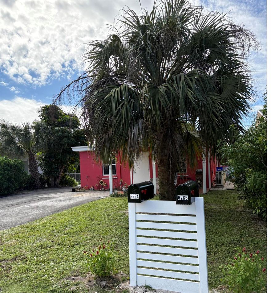 Mid-Centurymodern Duplex!  Excellent Location! Walk to the Intracoastal parks, multiple restaurants, shops and waterfront dining.  EZ Bike ride to the beach. Recent upgrades include newly installed mini splits, new stove and fridge, electrical updates and freshly painted exterior. Recent four point available.  Each unit is separately metered for water and electric. Recent new landscaping and rear patio, painting in and out and general rejuvenation and renewal. Off street parking for both units. Great opportunity for owner/ landlord to live the South Florida dream while letting tenants help pay your mortgage, or Airbnb for increased cash flow.  Front patio could be enclosed as second bedroom. Interior photos are of the rear unit.  Great tenants, on time, no hassles!