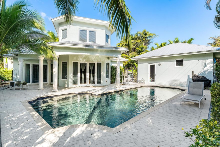 Luxurious Key West-Style Gem in East Boca Raton!Discover the perfect blend of elegance and convenience in this Key West-style home, completely renovated 2011, nestled in an exclusive cul-de-sac. This property boasts a premier location just steps away from the picturesque Lake Wyman Park, offering exceptional amenities & minutes from the prestigious The Boca Raton.Enjoy unparalleled access to the vibrant lifestyle East Boca Raton offers, with Mizner Park, pristine beaches, upscale shopping, and delectable dining options just moments away. A brand-new Publix is also within easy reach for your grocery needs.This luxurious residence features a spacious master bedroom conveniently located on