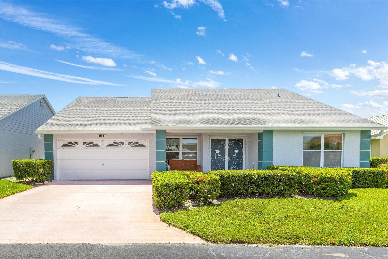 Diamond II model with 2021 roof. Over 1,700 sq ft, 2 beds, 2 baths + den, and 2-car garage. Located on a quiet cul-de-sac with accordion shutters and extra storage room next to garage. Kings Isle is a 55+ gated community in St. Lucie West with cable, internet, lawn care, and more included. Resort-style clubhouse features pool, spa, gym, billiards, library, tennis, shuffleboard, and more. Close to shopping, dining, hospitals, beaches, Mets spring training, 45 min to PBI, and 1.5 hours to Disney.