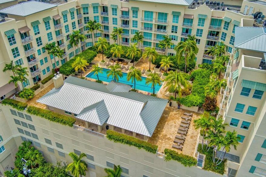 Live the downtown lifestyle at City Palms! This bright 1BR/1BA condo features elevated ceilings, impact glass, a private balcony, stainless steel appliances, walk-in closet, and in-unit laundry. Assigned garage parking space for one car. Water, sewer, basic cable, and internet included. Enjoy resort-style amenities: 24-hour staffed front desk, 70' pool, jacuzzi, fitness center, saunas, outdoor bar/lounge, sun deck, billiards, and club room. Located near CityPlace, Clematis St, dining, shopping, and nightlife. Available mid-September. Unit will be freshly painted and bedroom flooring replaced prior to move-in. Annual lease. No smoking. 15 minutes to PBI.