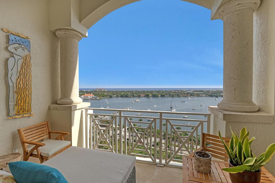 ''A mansion in the sky''. Indulge in breath taking views of the intracoastal and the ocean from the moment you step into this expansive 4600+ sq ft. 4 bedroom/ 4.5 bathroom apartment. PH1 boasts 14 foot ceiling, double sound proof sliding doors, travertine marble floor; crystal chandeliers ,renovated open kitchen with custom cabinets, pet friendly building, 24 hour concierge, state of the art fitness room and roof top pool and sky lounge.