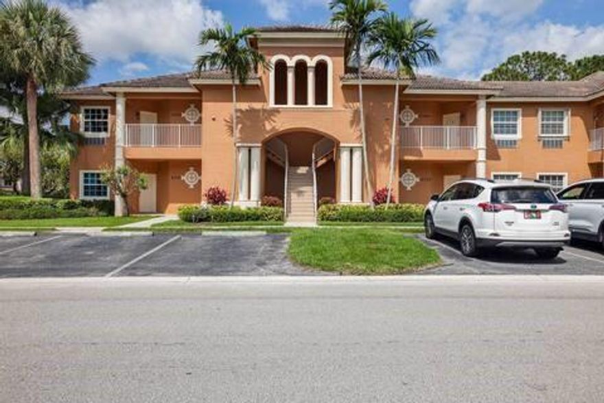 Beautiful second floor condo with two separate entrances and a double door to connect the one bedroom from the studio. Perfect for renting id separately (one bedroom and studio separate. The condo is just outside of the PGA Village and only 1.5 miles from the stadium and hospital. The property has washer and dryer at the condo. It has been recently remodeled with two beautiful bathrooms. Perfect for investors. The unit has been in the Airbnb programm for years. Some new furniture.