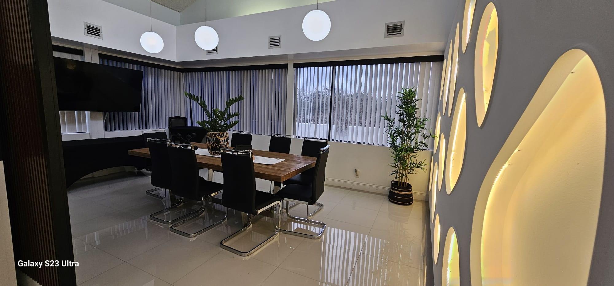 Lease an exceptional office space located in the vibrant heart of Plantation, Florida. This office space provides a professional environment with access to a well-appointed conference room, high-speed internet service, and inclusive electricity. The premises are meticulously maintained, with common areas ensuring a welcoming and comfortable atmosphere. Additionally, tenants have the privilege of utilizing the convenient kitchenette and enjoying the beautifully decorated reception and waiting area, perfect for creating a lasting impression on clients and visitors. Don't miss the opportunity to elevate your business presence in this prime location.