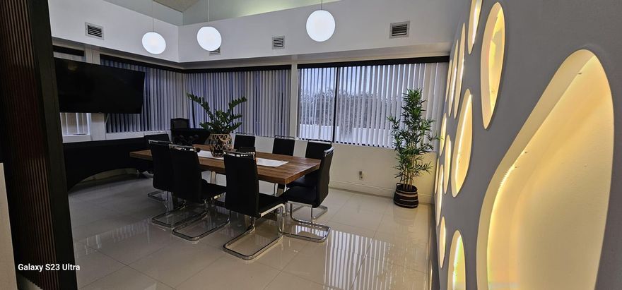 Lease an exceptional office space located in the vibrant heart of Plantation, Florida. This office space provides a professional environment with access to a well-appointed conference room, high-speed internet service, and inclusive electricity. The premises are meticulously maintained, with common areas ensuring a welcoming and comfortable atmosphere. Additionally, tenants have the privilege of utilizing the convenient kitchenette and enjoying the beautifully decorated reception and waiting area, perfect for creating a lasting impression on clients and visitors. Don't miss the opportunity to elevate your business presence in this prime location.