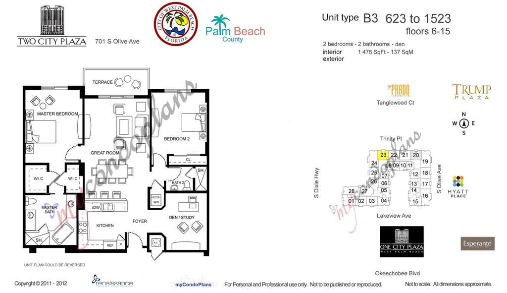 Photo of 701 S Olive Avenue #823, West Palm Beach, FL 33401 (MLS # B26057075)