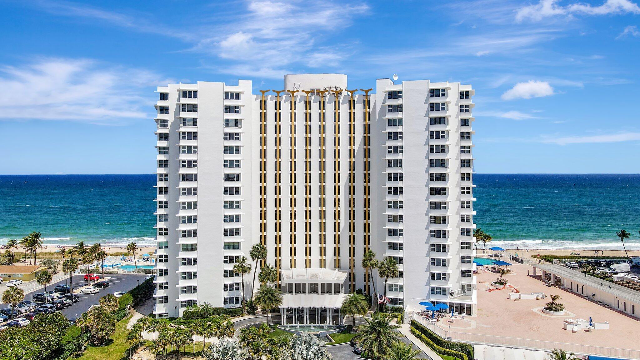 LOCATION, LOCATION, LOCATION!!! Enjoy breathtaking ocean views from every room in this updated condo at The Fountainhead, the premier 55+ community in Lauderdale by the Sea. ALL MANDATORY INSPECTION HAS BEEN COMPLETED! This spacious unit features impact windows, in-unit washer/dryer, and an open floor plan that feels like your own private beach retreat.All mandatory inspections have been completed and the building is financially stable, offering peace of mind and worry-free coastal living.Resort-style amenities include a private resident-only restaurant, cocktail lounge with weekly happy hours, fitness center, and 24-hour security.
