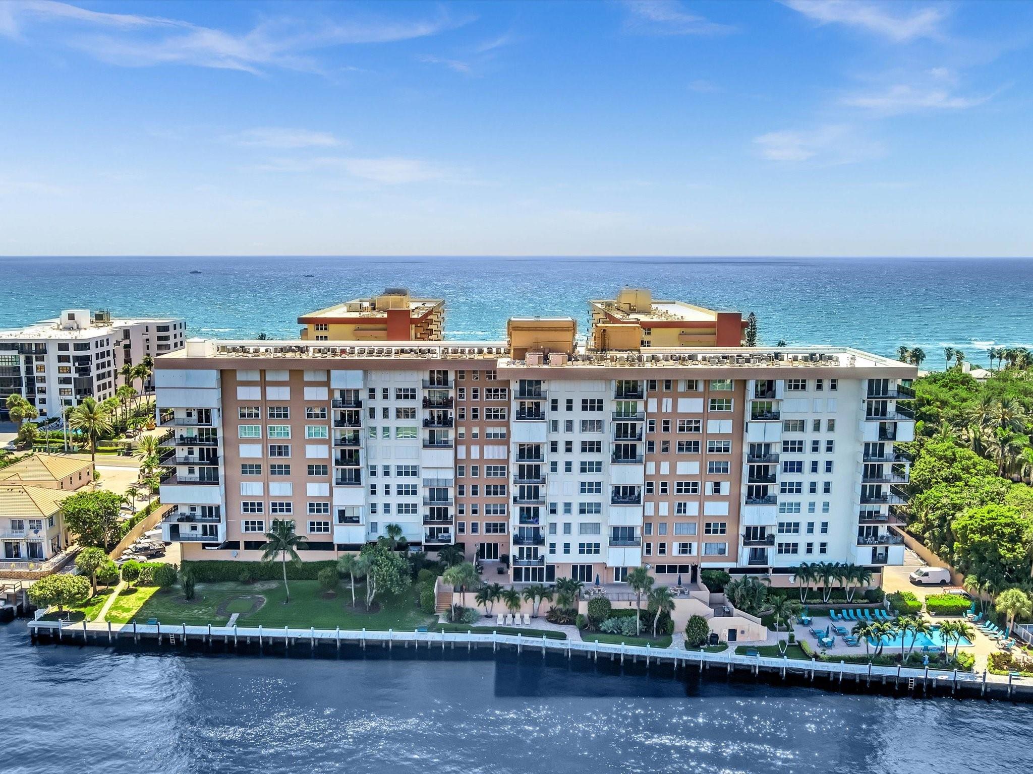 This is the property that you've been looking for and haven't been able to find.  BRAND NEW BERBER CARPETING - CORNER UNIT - WRAP-AROUND BALCONY - FRESHLY PAINTED - OCEAN VIEWS - INTRACOASTAL VIEWS - TONS OF NATURAL LIGHT FLOW - OPEN KITCHEN W/ SNACK BAR - SPACIOUS LAYOUT - HUGE MASTER BEDROOM W/ LARGE WALK-IN CLOSET - PRIVATE BEACH ACCESS - INTRACOASTAL FRONT HEATED POOL - EXERCISE ROOM - ON-SITE SECURITY - ON-SITE MANAGEMENT - STAINLESS STEEL APPLIANCES - GRANITE COUNTERTOPS - STAND UP SHOWER and BATHTUB.  Don't miss out on this incredible opportunity to live on Prestigious Hillsboro Mile.  CALL TODAY FOR A VIEWING BEFORE SOMEONE ELSE DOES!