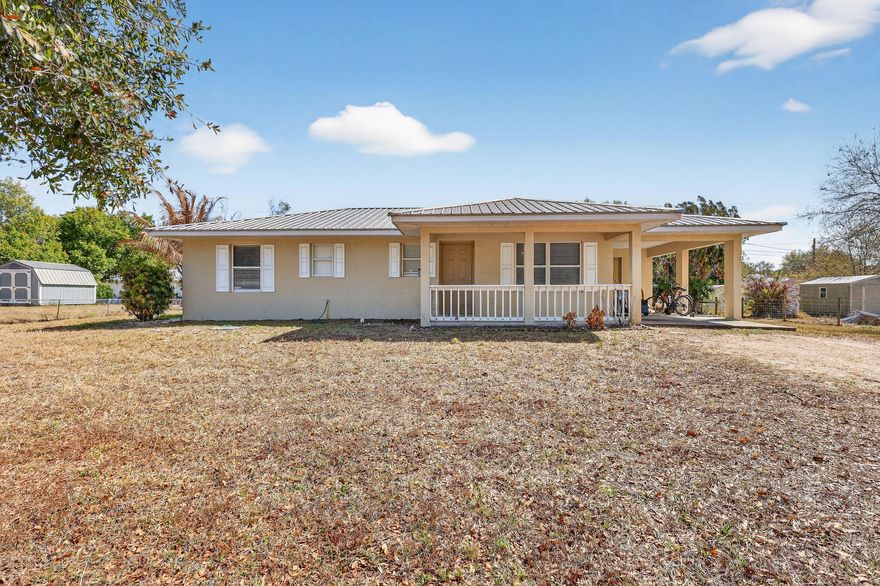 This charming 3 bedroom, 2 bathroom home offers 1066 sq ft under air, comfortable living space and major updates for a peace of mind. Recent improvements include a 2011 Metal roof, A/C (2022), Water System (2022), New Flooring (2022), WH (2024), septic pump (12/24) and A/C vents cleaned (2025). Whether you're a first-time homebuyer or looking to downsize, this move-in ready home checks all the boxes. Big ticket items are already taken care of, just bring your personal touch!