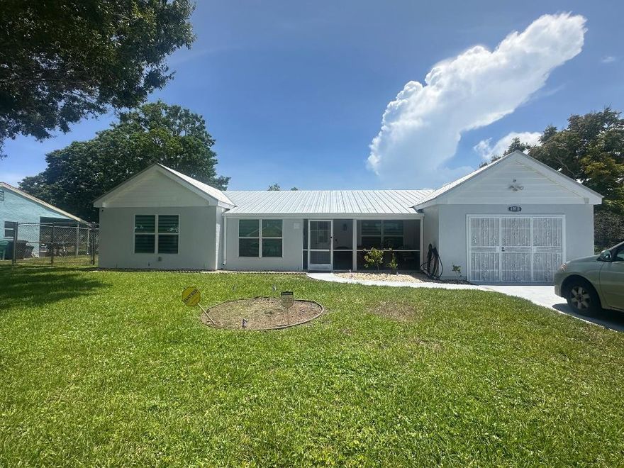 Beautiful 3-bedroom, 3-bath pool home featuring an additional office/den space. The interior and exterior freshly painted. This well-maintained property offers spacious living and a versatile layout. Room sizes are approximate. Lot size 90x125