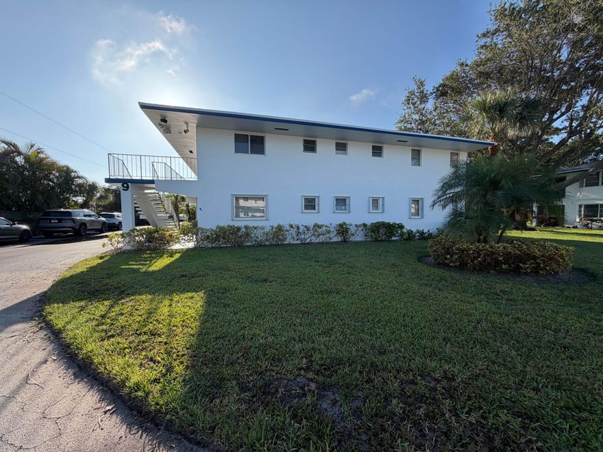 More photos coming soon! Rare 1st floor 2 bedroom, 2 bathroom condo with in-unit laundry in the 55+ community of Tequesta Gardens.  2025 new electrical panel, 2025 water heater and full accordion style hurricane shutters.  This condo has beautiful scenic views from the screened in back porch.  The 9 Building on Westwood Ave. is in a great location with peaceful views near the back of the community away from main roads.  Tequesta Gardens residents enjoy abundant recreational facilities including 2 swimming pools, shuffleboard, putting green, outdoor cooking area, clubhouse, library and more.   Conveniently located in the heart of the Village of Tequesta near the Village's Recreation Center, shops and restaurants, golf and the beach!