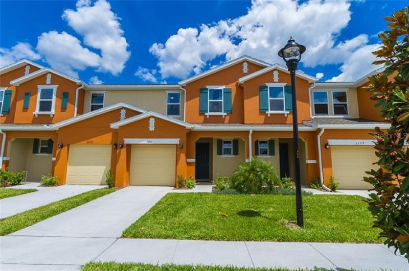 Freshly painted and fully furnished townhome in Compass Bay. Short Rental/Daily Rental allowed. Beautiful lakeview from the screened porch. 24x24 Porcelain Tile & 6" Wood baseboard throughout first floor; Carpet on second floor and stairs. Compass Bay is located less than 10 minutes from Disney World, 15 minutes from SeaWorld, 20minutesfrom Universal Studios and just over 1/2 a mile from dining, shopping, and entertainment.