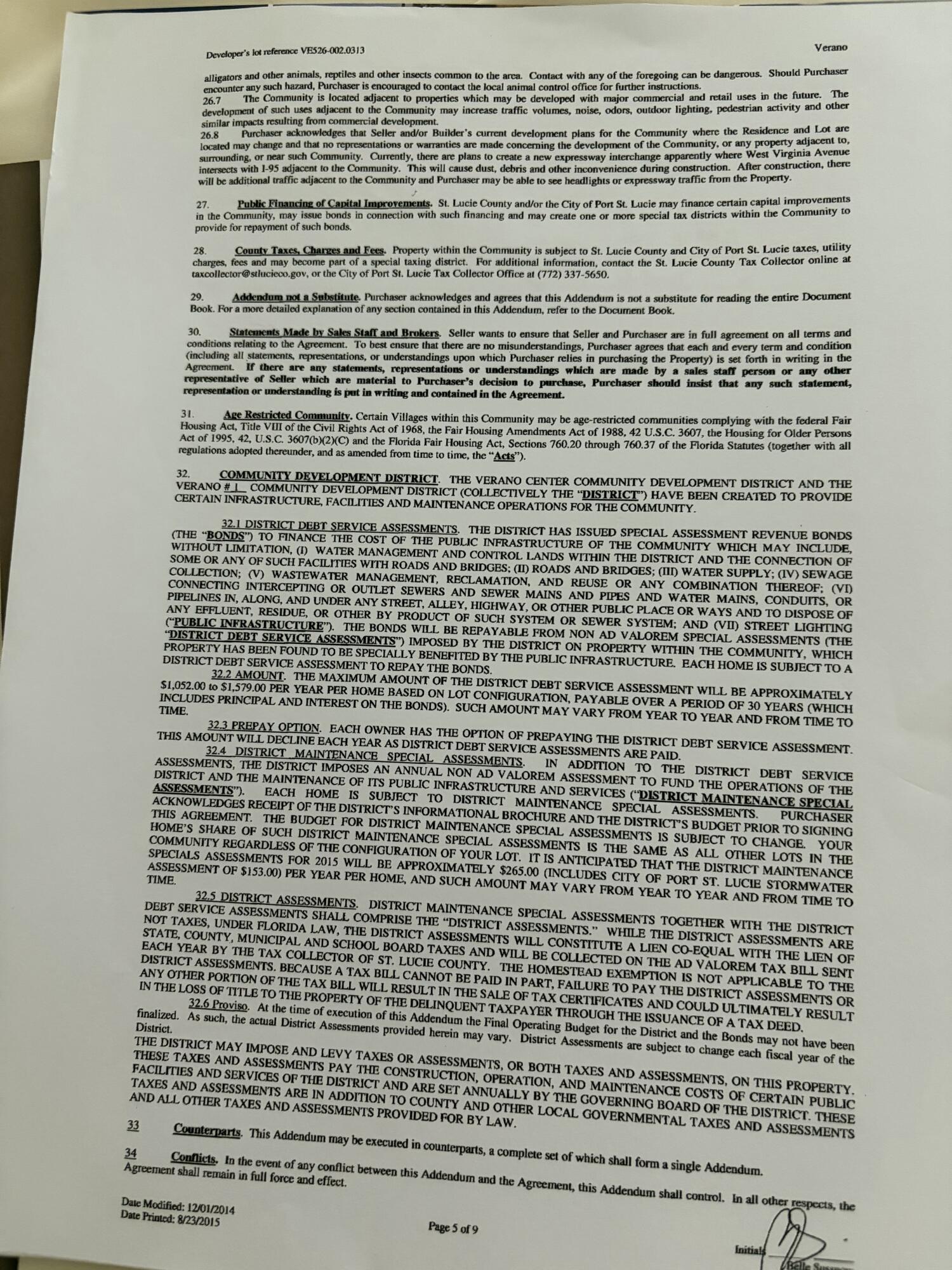 VERANO PUD NO. 1 PLAT NO. 10 - Residential