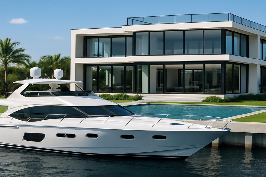 BUILDERS & INVESTOR opportunities to build on a deep-water, 90 ft. frontage lot in Boca Raton are exceedingly rare. Selling only Land and option of Building Plans. Some photos are virtually staged.

Boca Raton Florida RARE WATERFRONT PROPERTY - Don't miss this opportunity to secure prime South Florida real estate overlooking the Intracoastal Waterway. This ready-to-build land with new seawall & boat dock stands out in the luxury market with no fixed bridges to the ocean access and a great location in Boca Raton. 

Build a dream home with every indulgence highlighting the view of the Intracoastal waterway and a lifestyle that blends sun, sophistication, and serenity. Embrace the boating life, the investment potential, and the coastal elegance that this remarkable property offers. Discover an unparalleled waterfront opportunity in Boca Raton's prestigious Boca Keys community. This build-ready 0.23-acre parcel features 90 feet of deep-water frontage and a new 90 foot seawall with a private dock on a wide canal just one lot off the Intracoastal Waterway. It is an ideal canvas for a custom luxury estate of 5,000+ sq ft with a private pool and multi-car garage. 876 Forsyth Street promises the ultimate South Florida lifestyle. 

Situated on a wide, navigable canal just one lot off the Intracoastal, this property offers direct ocean access with no fixed bridges is a true boater's dream. It features a new 90 foot seawall and a private deep-water dock already in place, capable of accommodating your yacht or sport fishing boat. This existing infrastructure saves significant time and expense in the construction process. 

With nearly 10,000 sq ft Build-Ready Lot, this 9,932 sq ft (approximately 90 ft. x 110 ft.) of prime land is already cleared and ready for a new home. Utilities are available at the street for easy hookup. The parcel is zoned R-1-B (Single Family Residential) - ideal for designing a custom 5,000+ sq ft estate with a private pool, cabana, multi-car garage, and more. 

The waterfront property is located East of US-1 in the upscale Boca Keys enclave of northeast Boca Raton, the property sits at the end of a quiet cul-de-sac with no through traffic. The neighborhood has no homeowners association, meaning no fees or design restrictions. You have full creative freedom to build your luxury home exactly as you envision. 

Living on the water, means embracing an unmatched boating lifestyle. From your private dock, you can explore South Florida's waterways at a moment's notice. Whether it's an early morning paddleboard on the Intracoastal or a weekend voyage to the Bahamas. Deep, navigable water provides quick, direct access to the Atlantic Ocean. The Boca Raton Inlet is only 5 miles away by water, so you can be offshore fishing within minutes. Take a leisurely cruise north along the Intracoastal to Delray Beach's dockside restaurants, or head south to Lake Boca's famous sandbar, a popular lively gathering spot where boaters anchor to socialize and swim in the warm shallows. 

Beyond its boating appeal, this location provides access to all the conveniences and luxuries of Boca Raton's coveted lifestyle. Downtown Boca's upscale shopping, dining, and cultural attractions are a short drive away. From the luxury boutiques and fine restaurants of Mizner Park to events at the Town Center Mall. Pristine beaches and numerous parks are also just minutes from your door. Families will appreciate the proximity to top-rated schools, and golf enthusiasts can tee off at several nearby championship courses. Boca Raton is renowned for its beautiful landscaping, safety, and affluent yet relaxed atmosphere. Plus, with this property near the city's northern border, you're only about 4 miles south of Delray Beach's famed Atlantic Avenue with a vibrant hub of cafes, art galleries, and nightlife. In short, this locale truly offers the best of both worlds: a peaceful waterfront retreat with easy access to world-class amenities and entertainment in both Boca Raton and Delray Beach Florida. 

Boca Keys and the surrounding waterfront neighborhoods are experiencing a renaissance of new luxury construction. This trend makes the offering as much about future potential as it is about present-day enjoyment. As an investor or builder, you'll be in great company among multi-million-dollar custom estates being built nearby. Vacant waterfront land in Boca Raton is exceedingly scarce. Only a handful of buildable waterfront lots come to market in any given year, so this property is a truly rare find. Acquiring this parcel means joining an exclusive club of owners with the opportunity to create a brand-new Intracoastal home from the ground up. 

With no design restrictions holding you back, you have full creative freedom to craft a masterpiece on this lot, whether you envision a sleek modern showpiece or a timeless coastal villa. The generous dimensions can accommodate a sprawling floor plan with over 5,000 sq ft of living space across two levels, plus ample room for garages and resort-style outdoor amenities. Imagine an infinity-edge pool overlooking the water, a spacious dock for your boat and water toys, and panoramic water views from a second-story balcony. 

Strong market fundamentals support the investment case for this property. Newly built homes of similar size and location often sell in the high seven to eight figures. The high demand for new luxury homes in Boca Raton, combined with the limited supply of waterfront lots, means a well-designed estate here could command a significant premium in the future. Whether you intend to develop and sell for profit or build your dream home to enjoy for years to come, 876 Forsyth Street represents a compelling long-term investment opportunity.