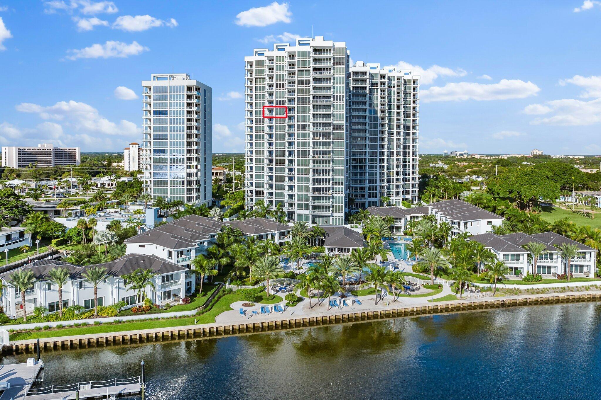 Enjoy amazing views to the ocean, Lake Worth Lagoon, and as far South as The Breakers Hotel in Palm Beach from this ultra-luxury ''Cobalt'' floor plan in Water Club. This unit has a den/office that could serve as a 3rd bedroom with use of the hall Power Room on those rare occasions when you have an extra guest. Best of all, Water Club has world class amenities like 24/7 manned and gated security, private elevator lobbies, under building parking, a private clubhouse with bar and billiards table, resort style pool, day docks, lap pool, fitness center with yoga/pilates studio, spa, fire pits, pickle ball court, guest suites, and more..