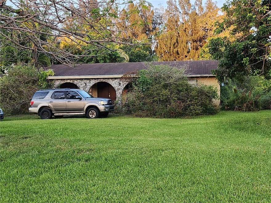 Investors! Here is your opportunity, a diamond in the rough in SW Ranches!  3 bedrooms, 2 baths, 2 car garage, pool, well/septic, huge lot. This is a either for a knock-down or complete renovation. AS-IS, seller is not making any repairs. Buyer is responsible for removing all items from the property. This is a CA$H/Private money deal only! Drive by only. You must submit a proof of funds to see this property.