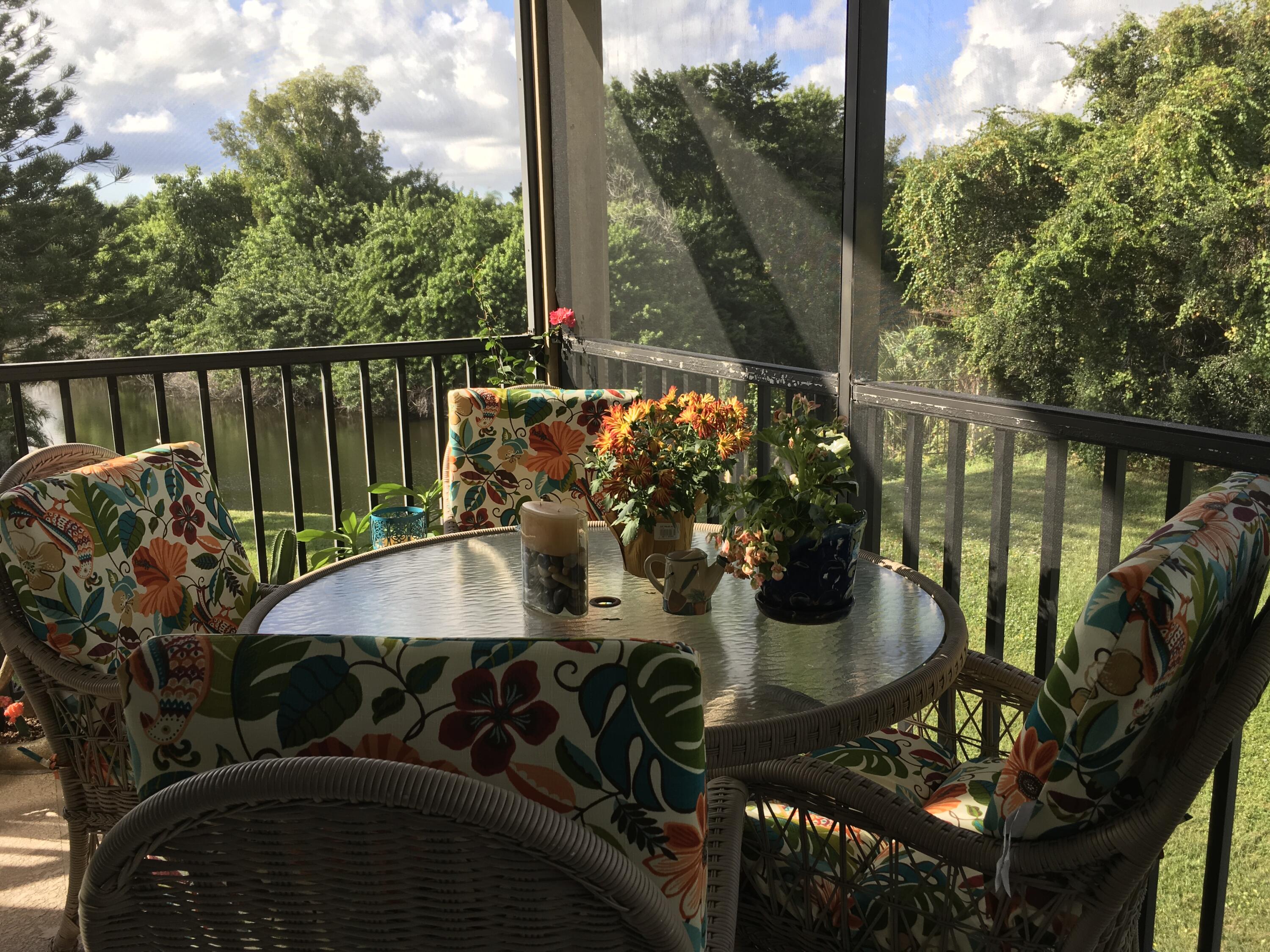 GORGEOUS VIEWS FROM THIS PRIVATE AND SPACIOUS CORNER UNIT. LIGHT FILLED ROOMS WITH WOOD LOOK TILE FLOORING THROUGH OUT. LOVELY KITCHEN AND UPDATED BATHS, BOTH WITH NEW SHOWERS. BALCONY DOORS AND ALL WINDOWS HAVE IMPACT GLASS. WELL MAINTAINED WITH HOUSEKEEPING DURING LEASE. PRIMARY BEDROOM WITH TWO BATHS INCLUDED FOR RENTAL. SECOND BEDROOM CONTAINS OWNER'S BELONGINGS. LONGWOOD IS A POPULAR 55+ COMMUNITY WITH GREAT AMENITIES AND PERFECT LOCATION. GREAT DINING, SOME WITHIN WALKING DISTANCE. CLOSE TO GOLF, MARINAS, BEACHES AND SHOPPING.