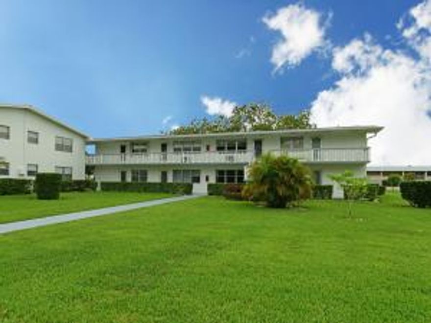 Easily one of the nicest locations in Century Village.  Near the gate. Outstanding 1BR-1.5BA 2nd floor condo, tastefully remodeled. Beautiful kitchen w/ superb cabinets. All redone bathroom vanities. Totally move-in ready. New doors, baseboards. Plush contemporary carpet. Very nice Enclosed patio, w/  accordion hurricane shutters.