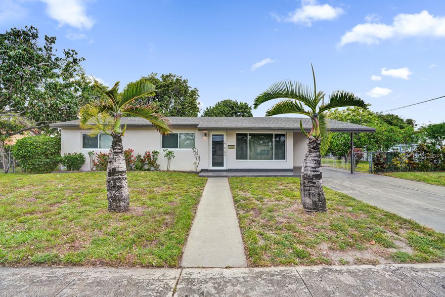 Just Listed! Welcome home to this lovely 3 bedroom, 2 bathroom home in the heart of Hialeah nestled on a sprawling oversized 9,810sf corner lot with plenty of room to park your toys and still have a ton of room for a pool! This well maintained property features full impact windows and doors, a newer 2020 roof, natural gas, and a flexible layout perfect for extended living. 1/1 is currently being used as an in-law suite offering great versatility and potential. Enjoy a large fenced yard with mature fruit trees, plenty of parking, a covered carport, dedicated laundry room, and additional storage shed. NO HOA and easy to show! Bright, functional, and full of charm, this home offers comfort, convenience, and endless possibilities for its next owner. Don't miss this opportunity!