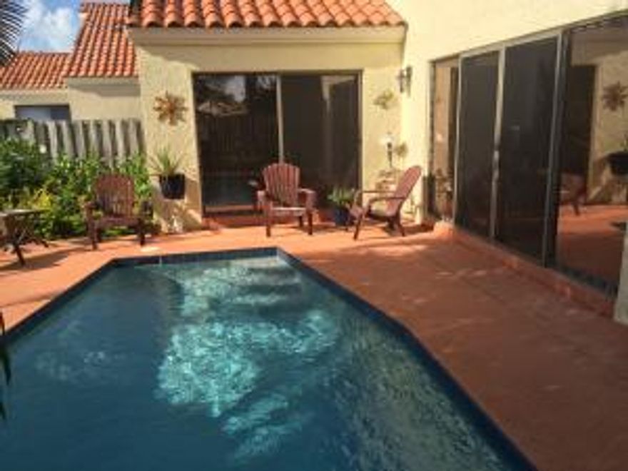 Absolutely beautiful 3 bedroom 2 bath pool home; completely upgraded, and professionally landscaped. Brand new Stainless Steel Appliances, Granite Counters, Hardwood Floors & Wood Cabinets, Master has Walk-In Closet. Brand new A/C and brand new Roof.  Must see to appreciate! Ideal Palm Beach Gardens location, minutes from shopping, beaches, restaurants, movie theaters and 15 minutes to PBIA. This home is being offered furnished, seasonal.  Could be available annually, partially furnished, furnished or unfurnished.