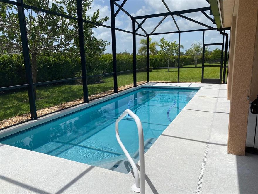 SELLER WANTS IT SOLD DO NOT MISS OUT ON GREAT OPPORTUNITY AT 539,500 POOL HOME in Vitalia, a premier +55 community. Custom Lauderdale model known for its 2 BR plus office/den and expansive main living area for entertaining. New upgraded kitchen counters and tile back splash with an induction range. Large extended Lanai with fabulous pool and new pool equipment. Custom wall accents. Barn door sliders for the office/den. Extended length Garage with finished floor. Impact doors and windows. New whole house generator. Master Bed/Bath with three separate closets, double vanities, soaking tub, large framed glass shower and many more custom