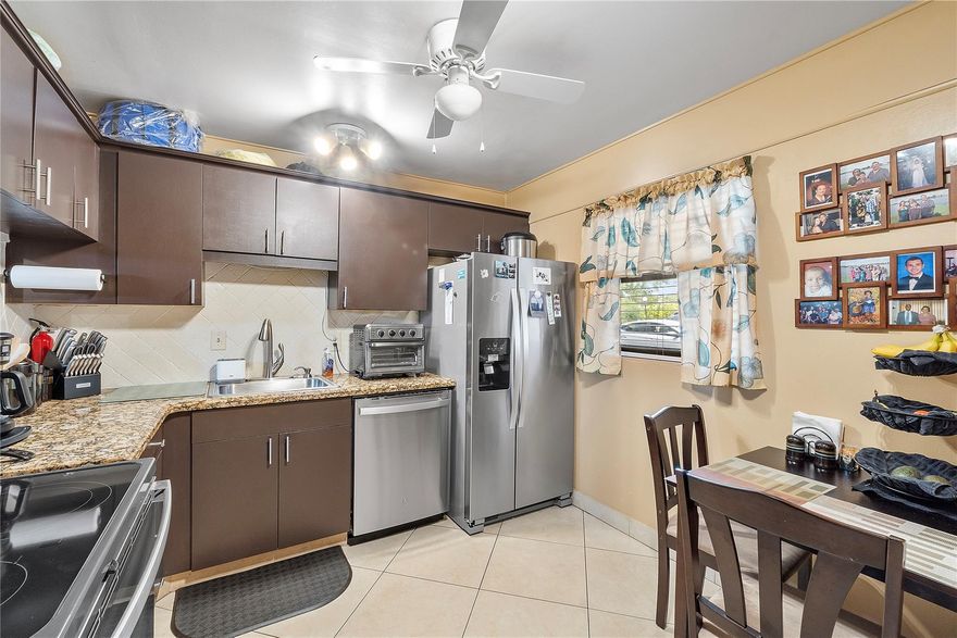 Elegantly situated on the first floor, this corner unit graces the picturesque 55+ community of Holiday Springs Village (at least ONE resident must be 55 years or older). The property boasts numerous features, including a recently updated kitchen adorned with granite countertops and stainless steel appliances, and a 2019 AC unit and upgraded bathrooms. Residents can enjoy a myriad of community amenities such as a theater, heated pool, tennis courts, shuffleboard, fitness center, and more. Each building is equipped with a common laundry facility.  Monthly HOA fee covers cable & internet, and water expenses. Passed the 40-year inspection, ensuring structural integrity.  Prospective residents are required to have a minimum credit score of 650 and a 20% down payment.