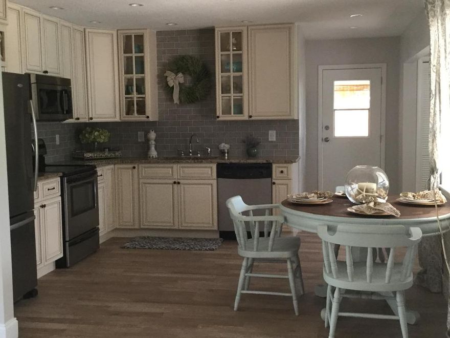 Beautifully remodeled 3/2 pool home in sought after east port st Lucie. This home sits on a corner lot in a great neighborhood..  Some of this homes features are new flooring, cabinets,lighting, granite and freshly painted.  Do not miss your opportunity to own your little slice of paradise.