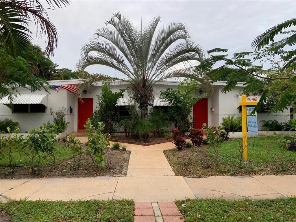 Island inspired duplex rented yearly or seasonally, furnished with everything you would need to make you feel right at home. Almost like living in your own single-family home with a pool. Unusual property because it is a ground floor, 2/1 Duplex located in the Historical Neighborhood of Parkside near Downtown Hollywood. Gazebo and BBQ on beautiful patio. New open concept kitchen, living room, dining area. Kitchen has stainless steel appliances. Huge bedrooms, oversize closets, central air. Background and credit check will be necessary. Small dogs allowed. Great property.