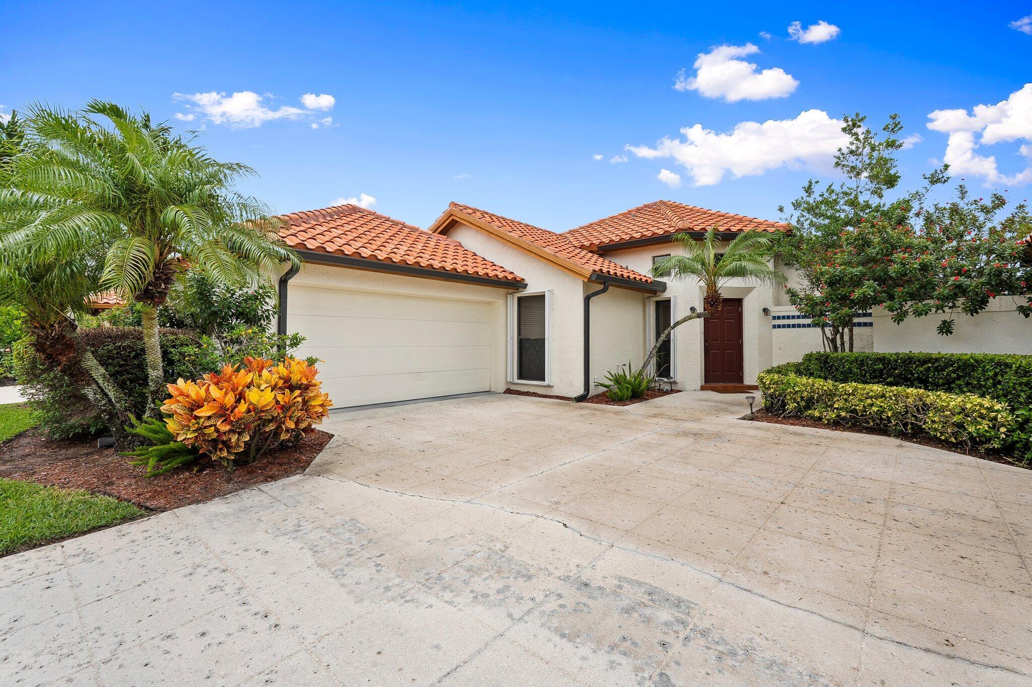 Enjoy serene lake views from this 3-bed, 2-bath home with 1,656 sq ft of living space and a 2020 tile roof. Bright and airy interior features plantation shutters throughout and full accordion hurricane shutters for peace of mind. Located in a sought-after community with tennis courts, a pool, and beautifully maintained grounds--perfect for active Florida living. Don't miss this well-maintained gem on a prime lakefront lot!