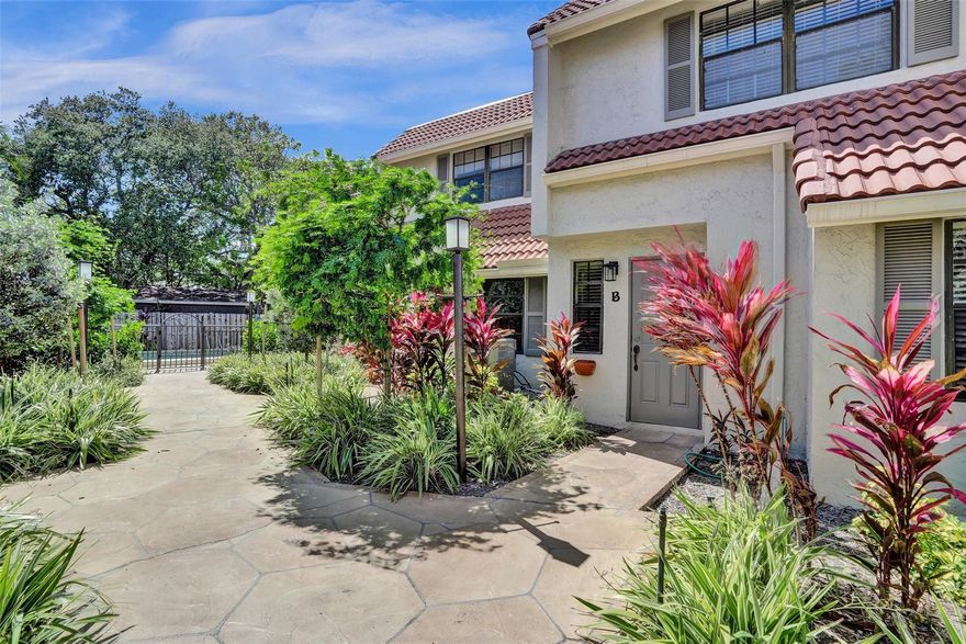 Welcome to this beautifully updated 2-bedroom, 2.5-bath townhome in boutique Southport Townhomes, located in one of Ft. Lauderdale's most sought-after locations! This home has been thoughtfully improved featuring new 2025 roof & skylights, kitchen w/ 2022/2023 fridge & stove and living/dining area w/ new chandelier. Upstairs, two generously sized bedrooms offer en-suite, updated baths, w/ hardwood stairs & landing and new laminate flooring. Private backyard deck — perfect for relaxing or entertaining. Community upgrades incl. newly paved parking area, resurfaced & resealed courtyard & pool deck plus refreshed landscaping. Add. features incl. in-unit W/D, 2 tandem parking spaces (for up to 4 vehicles), and 2 shared storage units. Just minutes to FLL Airport, beaches, downtown & more!