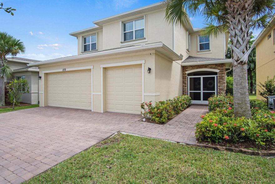 Welcome to your dream home! This spacious 2018 Villanova model offers over 3,600 sq. ft. of living space designed for comfort and style. With 5 bedrooms, 3.5 baths, a den, and a 3 car garage, there's room for everyone and everything. Step inside to find beautiful tile floors throughout the main living areas, a cozy den with decorative shiplap, and an open kitchen featuring granite counter tops and stainless steel appliances. The home is also equipped with a full house water filtration system with reverse osmosis for drinking, giving you peace of mind and fresh, clean water every day.Upgrades include a newer AC system and a newer water heater, ensuring years of worry-free living.