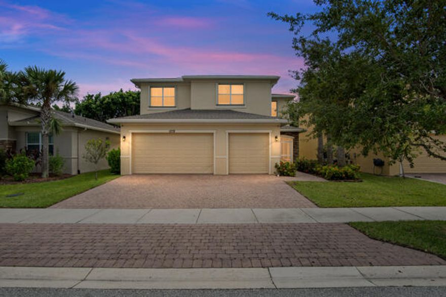 This is a large, move-in-ready single family home built in 2018, perfect for buyers who want space, comfort, and a strong community lifestyle. This Villanova model offers over 3,600 square feet and stands out for its smart layout, modern upgrades, and peaceful preserve views. As you walk in, you'll notice tile floors throughout the main living areas and a bright, open feel. The home has 5 bedrooms, 3.5 bathrooms, a den, and a 3-car garage, giving plenty of room for family, guests, work, and storage. The den features a decorative ship lap and works well as a home office or quiet retreat. The kitchen is open to the main living space and includes granite counter tops and stainless steel appliances, making it easy to cook, gather, and entertain.The home includes a full house water filtration system, with reverse osmosis for drinking water, so you can enjoy clean, fresh water every day. Major systems have already been updated, with a newer AC and a newer water heater for added peace of mind. Step outside to a large screened in patio with pavers that feels like an extension of the home. It's a great spot to relax, host guests, or enjoy the calm preserve view. The backyard is fully fenced for privacy and security and has plenty of space for a future pool or play area.The layout works well both upstairs and downstairs, making daily living easy and comfortable. Modern finishes throughout the home add a clean, polished look. The home is located in the desirable Vizcaya Falls community, where residents enjoy a clubhouse, fitness center, resort style pool, playground, tennis courts, and basketball courts. The HOA includes cable, high-speed internet, landline, alarm system, and a video doorbell. Located in the Torino area near shopping, dining, and major highways, this home offers a convenient commute, a spacious and updated interior, a private fenced yard with preserve views, and resort style community amenities. It's a great fit for buyers looking for space, modern features, and an easy Florida lifestyle.