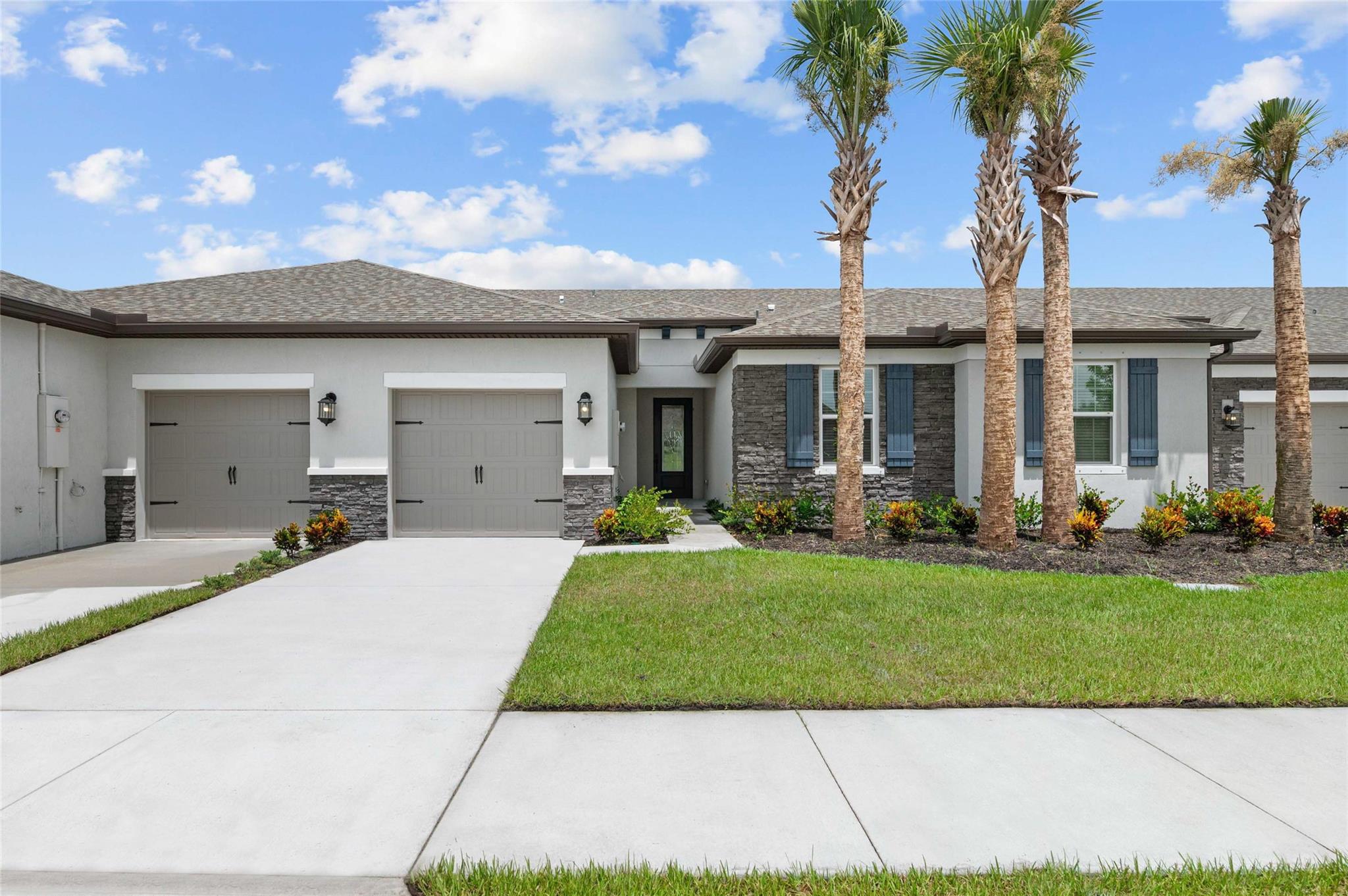 Ask us about our incentives, builder paid closing cost, and more! Style meets functionality in the Patricio plan. The welcoming foyer and comfortable layout of this one-story home invite you to relax and unwind. The sprawling family room is the perfect space to unwind with family and friends, while the open kitchen provides the perfect backdrop for entertaining. With a sizeable master retreat and two additional bedrooms, the Patricio plan is a wonderful home for today’s active families. This home comes standard with incredible upgrades, such as a sprawling kitchen island and granite countertops with a breakfast bar, stainless-steel Whirlpool® kitchen appliances, walk-in closets, and front yard landscaping. The beautiful community of Celebration Pointe offers numerous amenities!