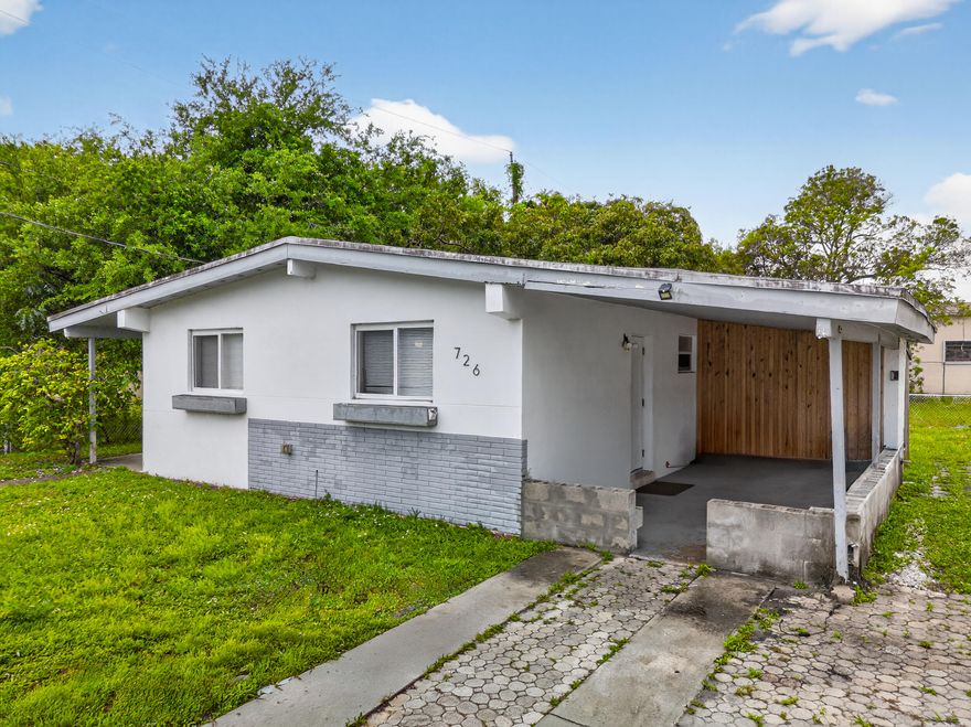 3 bedroom, 2 bathroom single family home situated on a 5,124 sq ft lot in the heart of Dania Beach. Renovated in 2019. Block construction with central A/C, tile flooring throughout with a fenced yard and storage shed. No HOA.