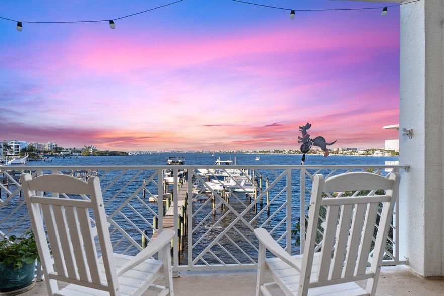 Special Financing Available- Seller to sponsor 2/1 temporary interest rate buydown for qualified buyer with qualified offer! Breathtaking Waterfront Retreat in Olde Village Pointe - A Coastal MasterpieceWelcome to Olde Village Pointe, where luxury meets coastal charm in one of Lantana's most coveted waterfront communities. This stunning three-bedroom, three-bathroom residence is a true masterpiece of design and function, offering an unmatched lifestyle of elegance, relaxation, and adventure.From the moment you step inside, you'll be captivated by the open-concept living space bathed in natural light, perfectly complemented by impact-resistant hurricane windows that frame breathtaking water views.