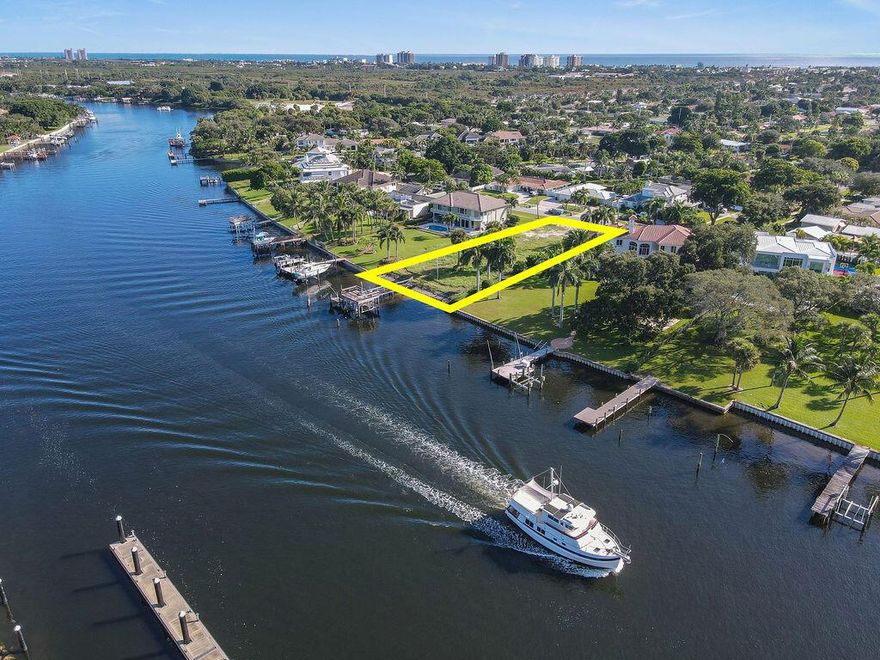 Build the home of your dreams directly on the Intracoastal Waterway in the quaint community of Juno Isles! This large direct Intracoastal homesite is cleared and filled, ready for construction of a custom estate home. This homesite features a private boat dock  in a minimal wake zone with no-fixed bridges. In addition to being a low boat traffic area, this unbelievably peaceful section of the intracoastal waterway. Build the stunning home pictured in the renderings, or bring your own design to this beautiful Juno Isles oasis!