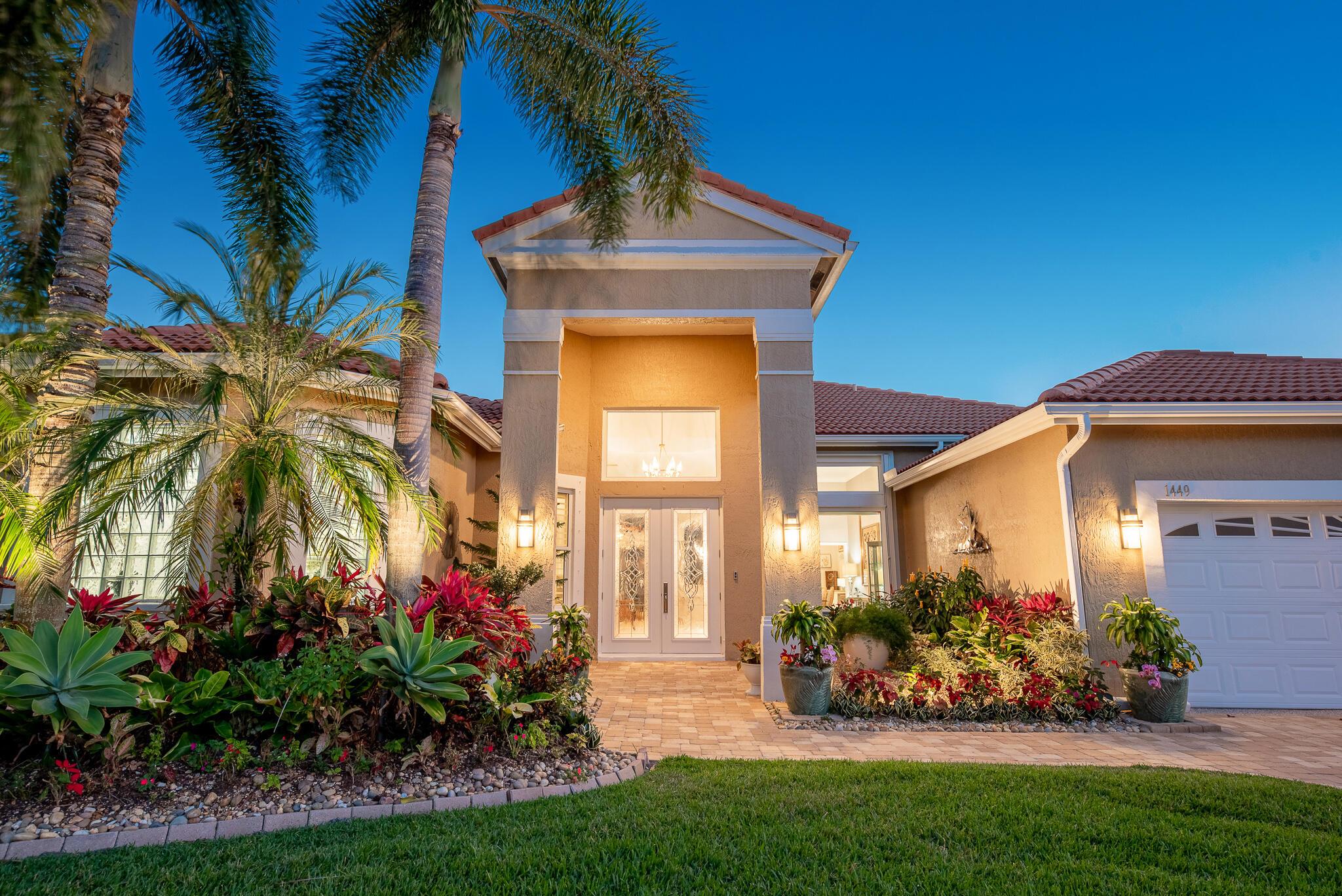 NEW ROOF! 2 New A/c units. 3 BRs & office w/ 3 baths & lrg screened lanai w/resort style pool overlooking magnificent garden views w/tons of privacy. Located in the Desirable Gated Community of Ballantrae in the Sandpiper Area, a boaters & golfers delight w/ a Marina on the St Lucie River just minutes to downtown Stuart & easy Ocean Access through the St. Lucie River Inlet. Kitchen & Main Bathroom have been updated. There is granite counters & S/S appliances. Beautiful neutral tile in living areas. Ballantrae offers many community activities as well as optional memberships to the Santa Lucia River Club, Offering Golf, Pool/Hot Tub, Fitness Center & Dining Facilities. Ballantrae Yacht Club has a 67 slip marina w/slips available for purchase or lease. HOA includes SECURITY, TV, and INTERNE