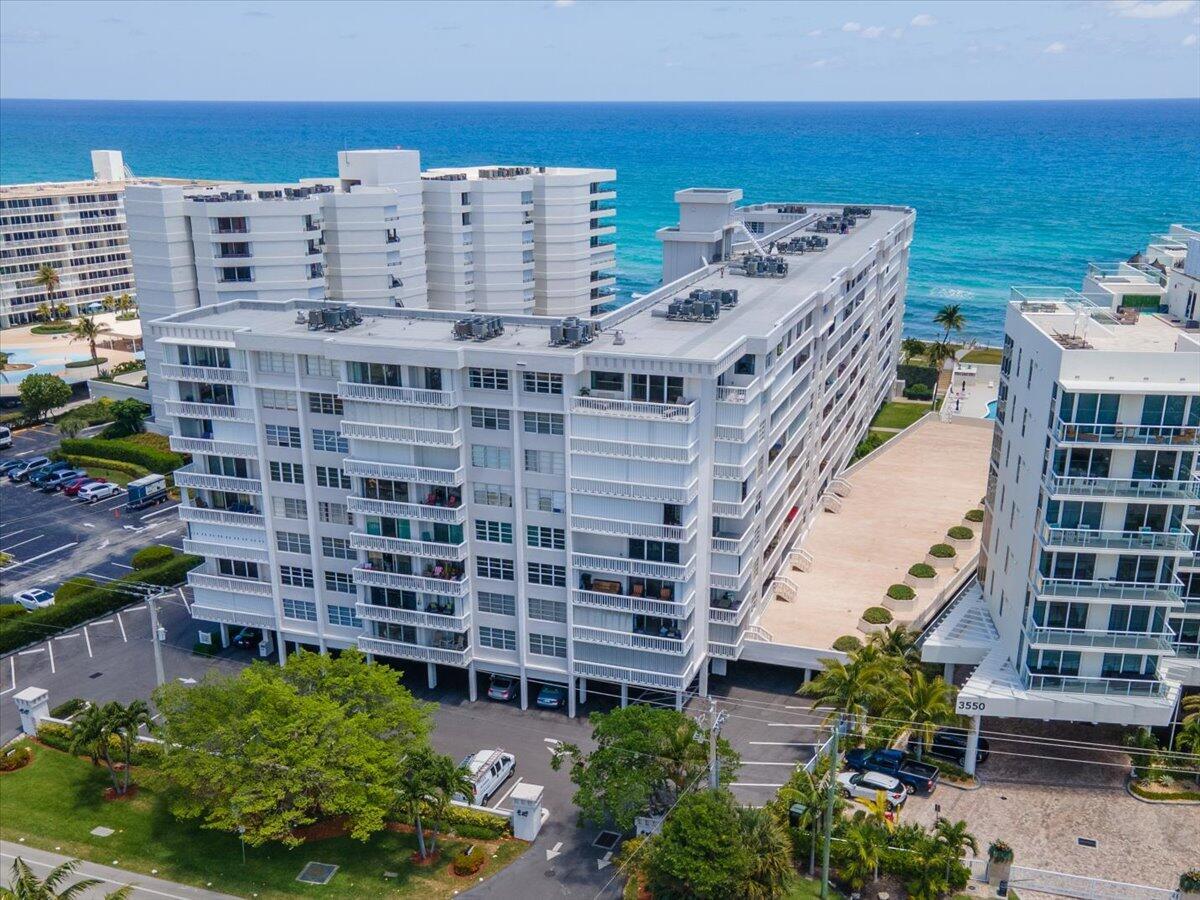 Ocean views from the east balcony and city views from the west balcony of this 2 bedroom/2 bath cornerunit ready for seasonal rental available November 1. Washer/dryer in unit. Covered parking. Tuscany is anoceanfront building in South Palm Beach close to shopping, restaurants, golf courses and all Palm Beach has to offer.